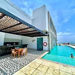 2P1-Al Apartamento De 2 Alcobas Frente Al Mar Con Aire Acondicionado Y Wifi