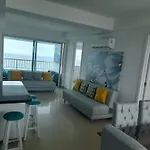 2P1-Al Apartamento De 2 Alcobas Frente Al Mar Con Aire Acondicionado Y Wifi