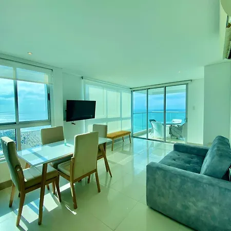 Apartamento 2p1-al De 2 Alcobas Frente Al Mar Con Aire Acondicionado Y Wifi
