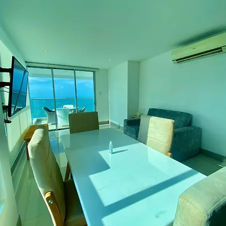 Apartamento 2p1-al De 2 Alcobas Frente Al Mar Con Aire Acondicionado Y Wifi *