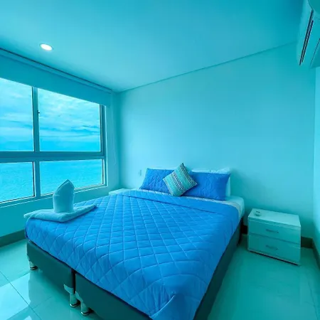 Apartamento 2p1-al De 2 Alcobas Frente Al Mar Con Aire Acondicionado Y Wifi