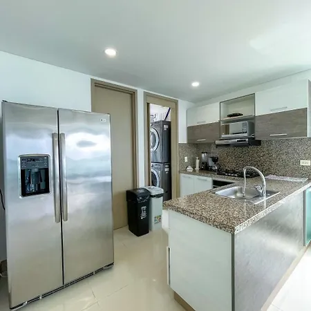 2p1-al De 2 Alcobas Frente Al Mar Con Aire Acondicionado Y Wifi Apartamento