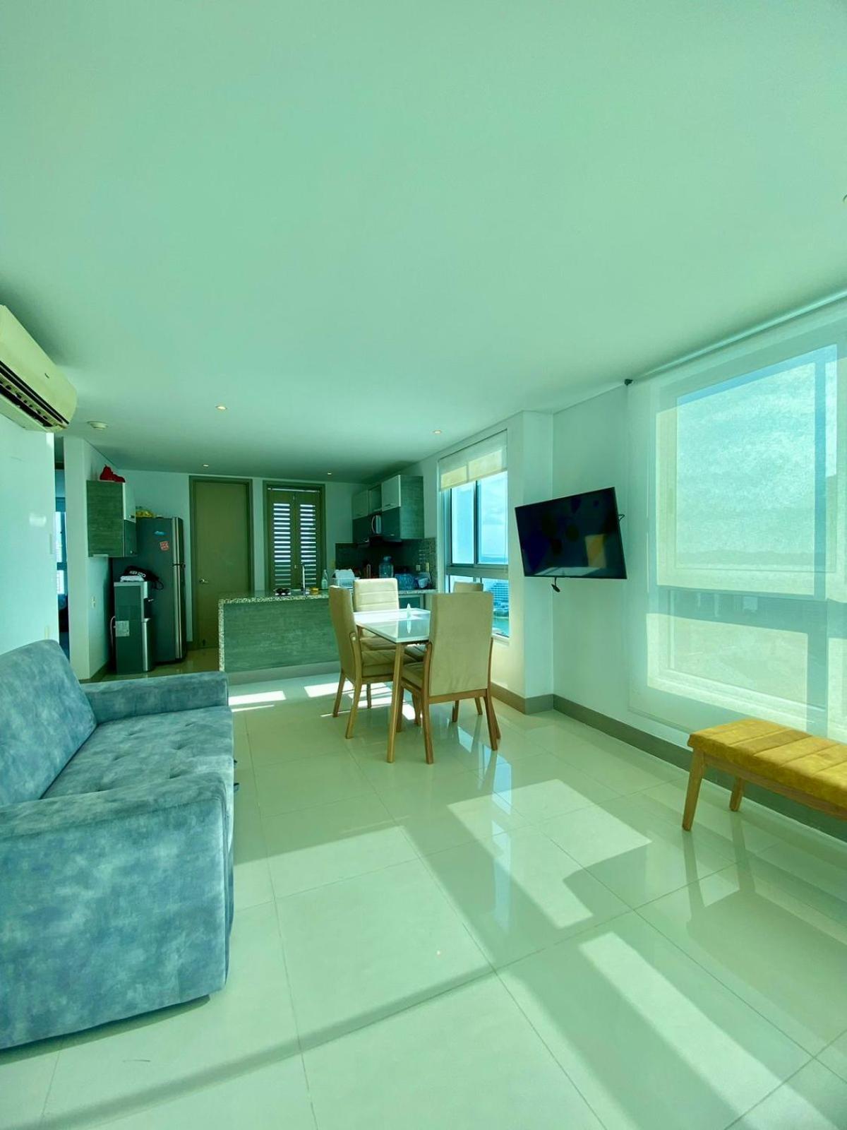 Apartamento 2p1-al De 2 Alcobas Frente Al Mar Con Aire Acondicionado Y Wifi