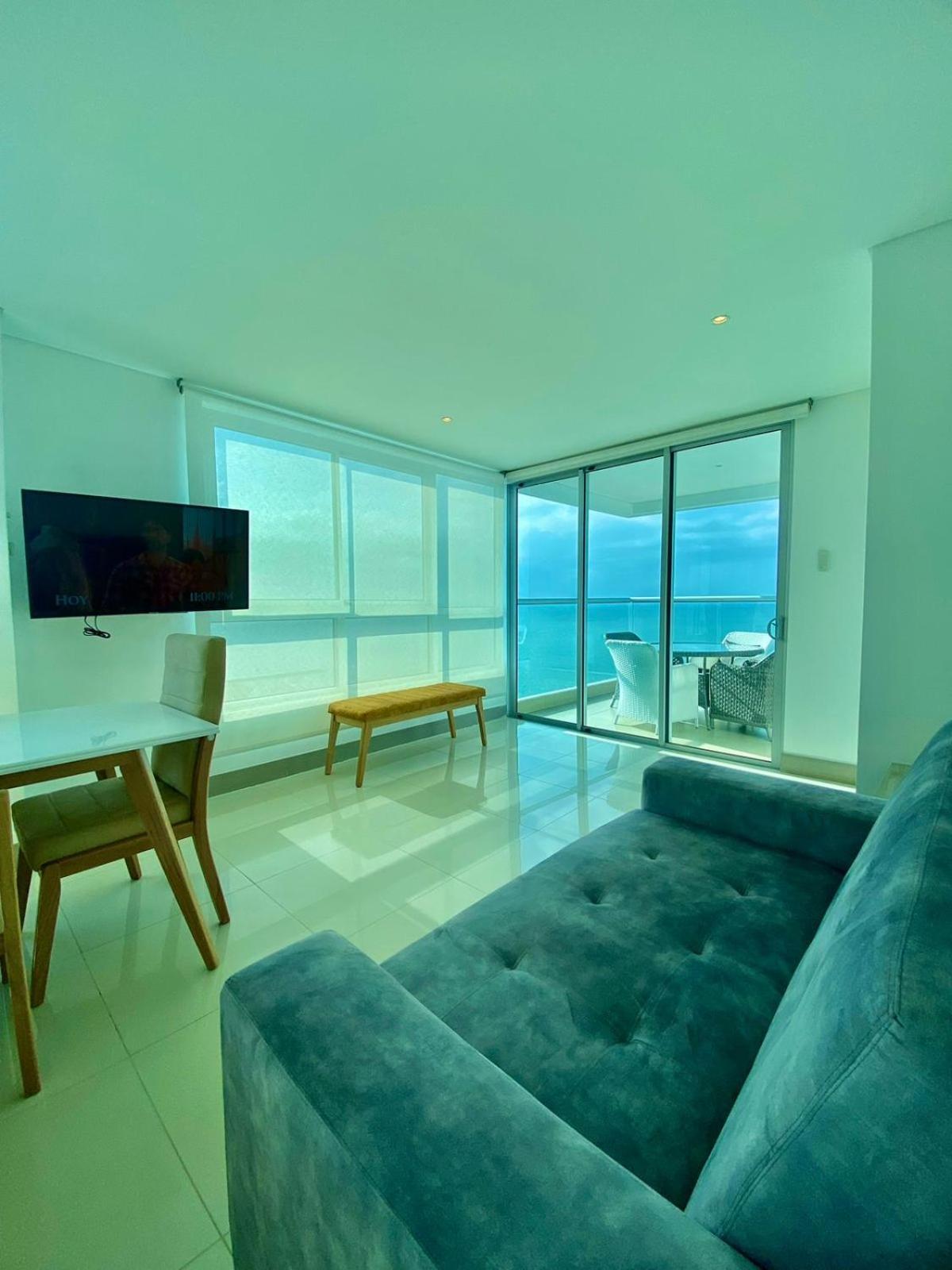Apartamento 2p1-al De 2 Alcobas Frente Al Mar Con Aire Acondicionado Y Wifi Cartagena