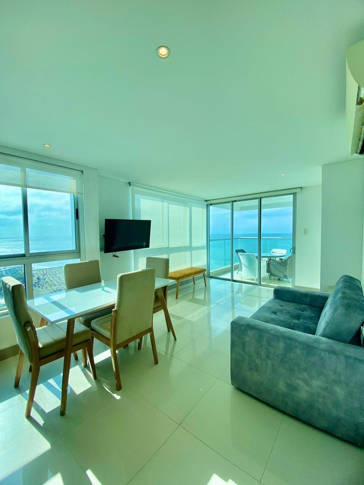 Apartamento 2p1-al De 2 Alcobas Frente Al Mar Con Aire Acondicionado Y Wifi