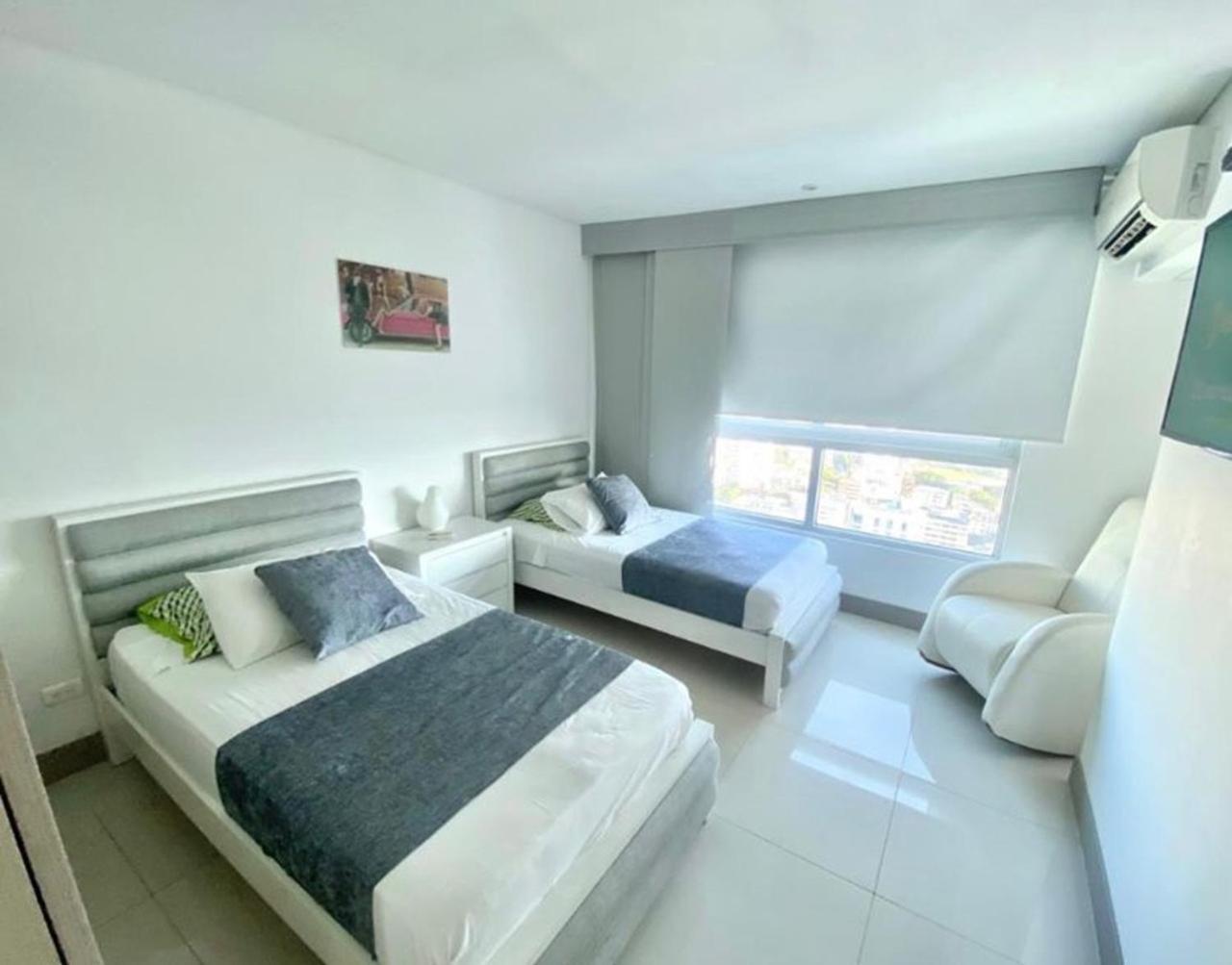 2p1-al De 2 Alcobas Frente Al Mar Con Aire Acondicionado Y Wifi * Cartagena