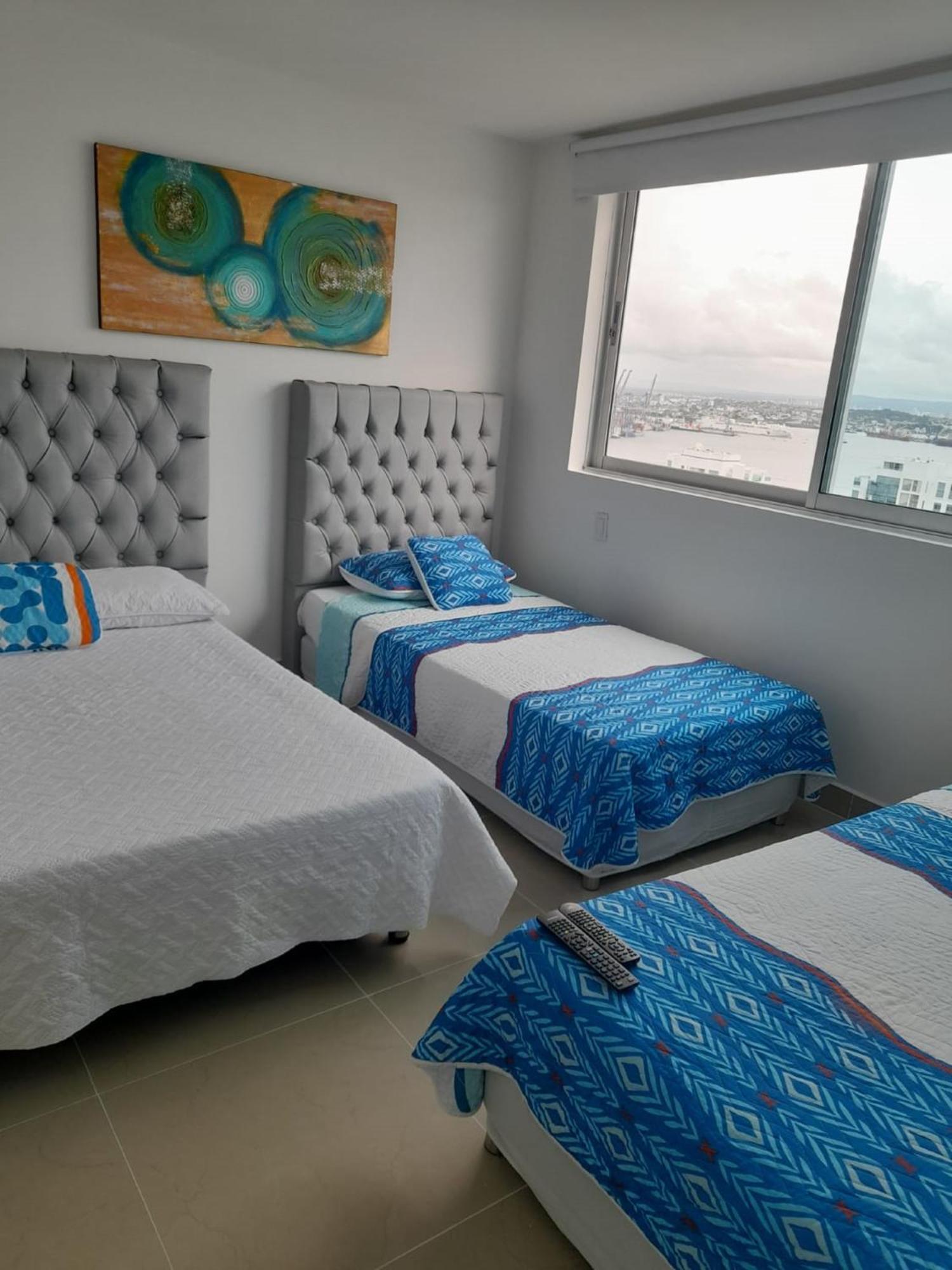 2p1-al De 2 Alcobas Frente Al Mar Con Aire Acondicionado Y Wifi Apartamento Cartagena