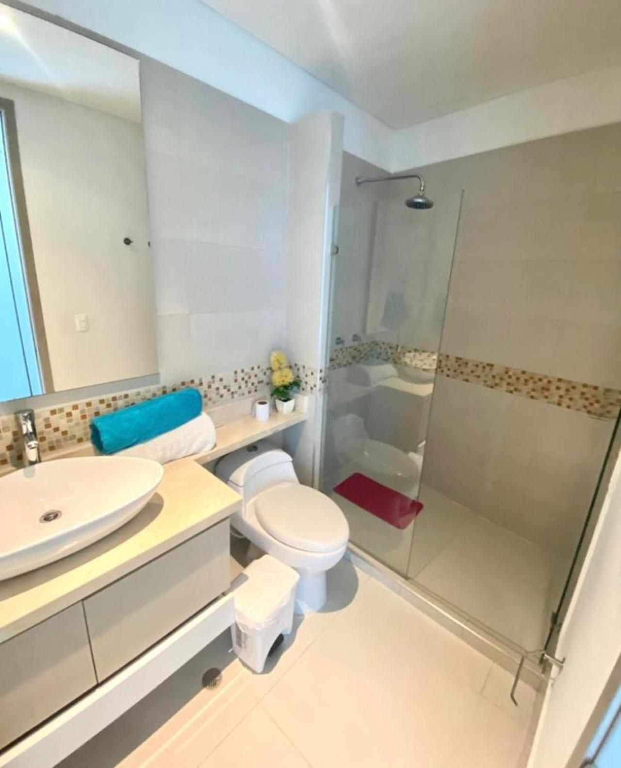 Apartamento 2p1-al De 2 Alcobas Frente Al Mar Con Aire Acondicionado Y Wifi Cartagena