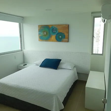 Apartamento 2p1-al De 2 Alcobas Frente Al Mar Con Aire Acondicionado Y Wifi