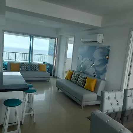 2p1-al De 2 Alcobas Frente Al Mar Con Aire Acondicionado Y Wifi Cartagena