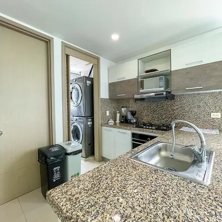 2p1-al De 2 Alcobas Frente Al Mar Con Aire Acondicionado Y Wifi * Cartagena