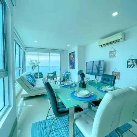 2p1-al De 2 Alcobas Frente Al Mar Con Aire Acondicionado Y Wifi * Cartagena