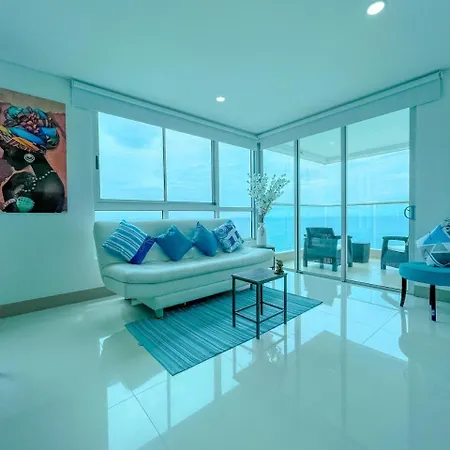 Apartamento 2p1-al De 2 Alcobas Frente Al Mar Con Aire Acondicionado Y Wifi *