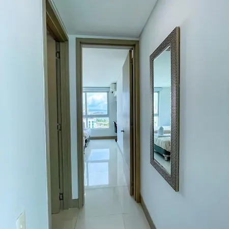 Apartamento 2p1-al De 2 Alcobas Frente Al Mar Con Aire Acondicionado Y Wifi