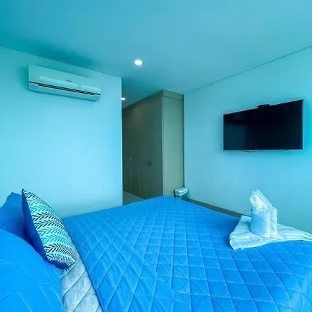 2p1-al De 2 Alcobas Frente Al Mar Con Aire Acondicionado Y Wifi Apartamento Cartagena