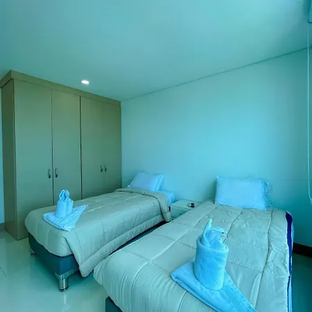 Apartamento 2p1-al De 2 Alcobas Frente Al Mar Con Aire Acondicionado Y Wifi